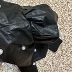 The Pants Store Peral Leather Puff Sleeve Cropped Jacket  Photo 2