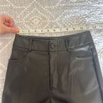 SheIn  Black Faux Leather Pants Size XXS Petite Photo 5