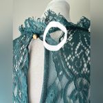 Eyeshadow Teal Short Sleeve Blouse Photo 7