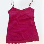 Aeropostale Vintage 2000s Y2k pink lacey cami tank top women's size M Photo 2