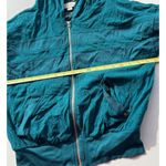 Diesel Vintage  Women’s Sz S Zip Teal Blue Jacket Racer Activewear Made in Italy Photo 3