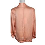 143 Story  Peach Satin Blazer NWT Size Small Crinkled Tangerine Blazer Photo 1