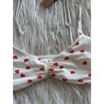 SKIMS  Fits Everybody Picot Skimpy Scoop Bralette Ruby Heart Print Size XXS Photo 4