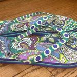 Vera Bradley | Heather Paisley Flip Flop Thongs Sandals Size M 7/8 Photo 0