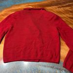 Valerie Stevens Vintage  Red Merino Wool Double-Breasted Cardigan small Hong Kong Photo 5