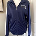 Mayfair Group 😍 Cutest Mayfair Athletic Club Blue Zip up Jacket Photo 0