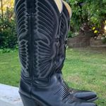 Texas Vintage  Black Leather Boot Coachella Photo 0