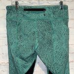 Lululemon 10 Pace Rival Crop Power Luxtreme Spray Jacquard Bali Breeze Black Photo 4