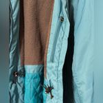 L.L.Bean Women’s Teal Blue/Green Fleece Lined Zip Up Hooded Warmer Winter Coat 1X Photo 7