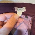 Madewell  10 High Rise Skinny Burgundy Jeans Womens Size 25 Holiday Preppy Photo 5