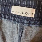 Loft  Denim Drawstring Frayed Hem Shorts Size XL Photo 2