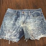 joe's jeans  Blue Distressed Jean Shorts Photo 0