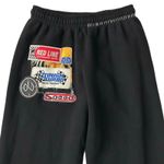 Riley Vintage All Patched Up Sweatpants in Black Racing Patches Size Medium Photo 2