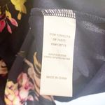 Doe & Rae  Floral Navy Blue Tank Top Blouse Photo 7