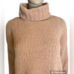 Aerie  American Eagle Color brown Knot Chenille Turtleneck Sweater size XS Photo 3