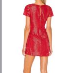Majorelle NWT Evelyn Mini Dress Red Silver Striped Photo 2