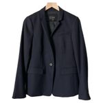 J.Crew Single Button Wool Blazer in Navy Size 8 Photo 0