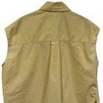 COS  Oversized Sleeveless Wrap Shirt in Butter Yellow Summer Cottagecore Size 6 Photo 8