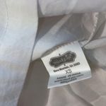 Mud Pie  XS Laurel one shoulder dress white lined cotton poplin eyelet embroidery Photo 8