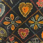 Ruff Hewn Vintage 80s 90s Bohemian Whimsical Velvet Folk Art Vest Size Medium Photo 7