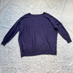 Eileen Fisher Merino Wool Boxy Relaxed Pullover Sweater L Purple Lagenlook Photo 5
