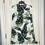 State Of Being  Palm‎ Leaf Holiday Mini Shift Dress Cut Out V-Neck Lined Women XS Photo 6