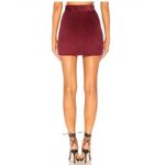 House of Harlow 1960 x REVOLVE Tori Skirt Berry Red Corduroy Women's sz. XS Photo 3
