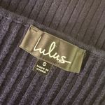 Lulus  Ribbed Knit Crop Top Size S Blue Baby Tee Striped Minimalist Soft‎ Girl Photo 8