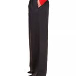 Sanctuary Satin Black High Waist Wide Leg Pants Photo 2