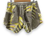 Patagonia  Garden Island Palm Leaf Print Tie Waist Shorts in Marrow Gray Sz L NEW Photo 2