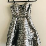 Blondie Nites Silver Leopard Prom Dress  Photo 3