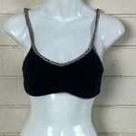 PINK Victoria’s Secret Black Leopard Trim Bralette size L Size L Photo 4