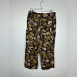 Democracy Printed Cotton Crop Wide Leg Pull On Pockets Pants Women’s Sz XL Photo 2