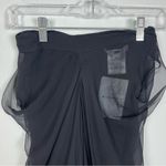 Givenchy Semi Sheer Silk Black Mini Skirt Photo 1