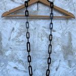 Rara Avis by Iris Apfel Resin Chain Link Necklace (Black) Black Photo 0