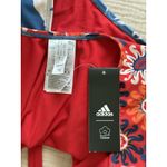Farm Rio Adidas x Red Blue Floral One-Piece Swimsuit Plus Size 4X NWT Athletic Photo 2