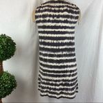 Max Mara  100% Linen Gray & Ivory Striped Sleeveless Drape Neck Top S Photo 1