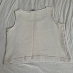 St. John  wool knit oatmeal cream tank top Photo 5