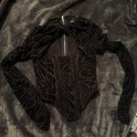 White Fox Boutique white fox sheer style long sleeve corset top size xs  Photo 0