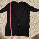 J.Crew  Ruffle Prima Cotton Silk Ruffle Cardigan Black- Size XS Photo 5