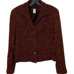 Jones New York Tweed Wool Blend Blazer Jacket Womens Size 12 Photo 0