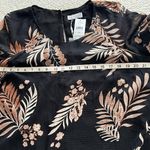 Estelle Capri Sunset Print Top Plus Size Black Floral Print Shark Bite Hem 14W Photo 5