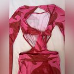 Urban Outfitters Kimchi Blue Pink and Red Patterned Dress Photo 6