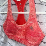 Adidas Women’s Size Small Coral Space Dye Sports Bra Photo 1