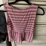 Lucky Brand Striped Peplum Top Photo 2