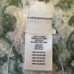 Anthropologie Green and Cream Twisted Infinity Textured Scarf Photo 2