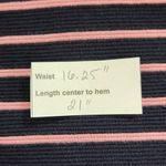  Navy and Pink Striped Skirt Size 6 Talbots Preppy Striped Knit Skirt Photo 7