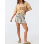 O'Neill  Floral Print Shorts‎ Elastic Waist Casual Summer Beach XXL Photo 2