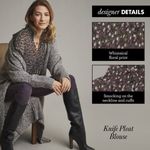 CAbi  Knife Pleat Blouse Photo 1