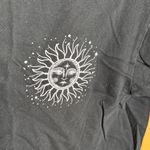 Obsessive Love NWOT  Black Crop Top with Sun Moon Starts Design Tee Size Medium Photo 4